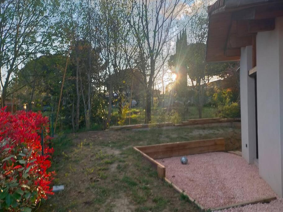 Studio Ambiance Verdoyante Et Vue Sur La Vallee Auzeville-Tolosane Exterior foto